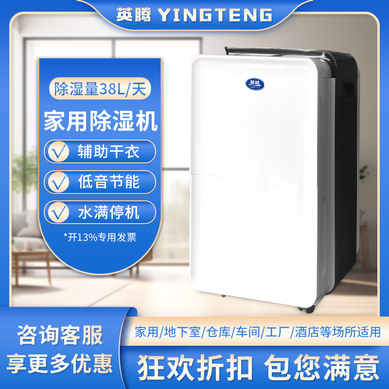 英腾YT-938E除湿机 除湿量38升／天 220V